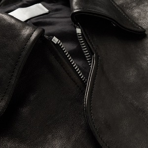 Veste en cuir d'hiver élégante pour homme, best-seller, avec fermeture éclair, finition délavée, couleurs personnalisées disponibles au meilleur prix - Product Image 4
