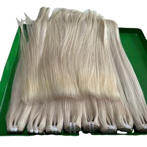 Prix de gros 100% cheveux vietnamiens simple donneur Bundle os droit couleur 613 Extensions de cheveux humains pointe ruban Ins cheveux vierges - Product Image 2