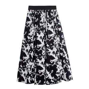 Falda Larga Maxi de Mezclilla Premium para Mujer, Cintura Alta, Corte en A, Colección de Moda Casual de Primavera - Product Image 2