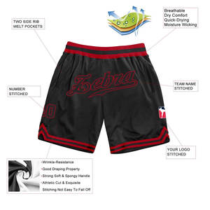 Shorts de basketball décontractés, durables, pour l'entraînement et le jeu, en tissu mesh léger, pour un usage quotidien. - Product Image 2
