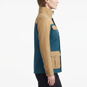 Veste utilitaire pour femme, col montant, fermeture éclair sur le devant, poches latérales, coupe facile, idéale pour les voyages, le travail et les activités quotidiennes - Product Image 4