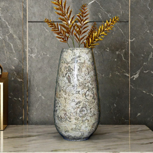 Florero fósil coral elegante al por mayor y elegante diseño de piedra de mármol - Product Image 1