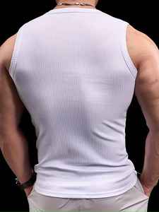 Camiseta sin mangas personalizada al por mayor 2026 para hombre, chaleco holgado transpirable de poliéster para deporte y entrenamiento, camiseta de verano para hombre - Product Image 5