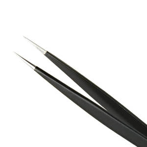 Pinzas para Pestañas de Acero Inoxidable Ecológicas de Marca Privada para Manicura Personalizada, Extensión de Pestañas a 90 Grados - Product Image 2