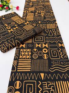 ฟรีทาวน์ผ้าฝ้ายพิมพ์ลายขี้ผึ้งสไตล์แอฟริกันสำหรับชุดเดรสมีสไตล์การตกแต่งเสื้อผ้าและบ้านแบบดั้งเดิม - Product Image 4