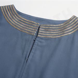 Abaya con Lentejuelas Talla XXL, Caftán, Ropa Islámica para Mujer, Túnica Hijab Hecha de Poliéster, Modesta, Elegante, Venta al Por Mayor - Product Image 4