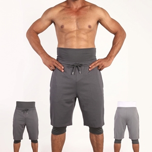 <b>Men's</b> Casual Muslim Awrah Streetwear <b>Knee</b> <b>Length</b> <b>Shorts</b> Solid Canvas Fabric Quick Dry Breathable Eco-Friendly Anti-UV - Product Image 1