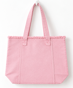 Sac fourre-tout en jean orange avec franges, sac à bandoulière grande capacité, sac de shopping décontracté - Product Image 5