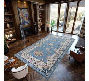 Hand Knotted Rugs 10x14 9x12 High Quality Multi-Color available Abstract Handmade Woven Non-Slip <b>Foam</b> made vintage style - Product Image 1