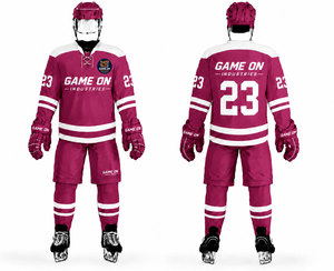 Uniforme de hockey sur glace respirant avec logo personnalisé, vêtements de sport professionnels, uniforme de hockey sur glace à manches longues - Product Image 1