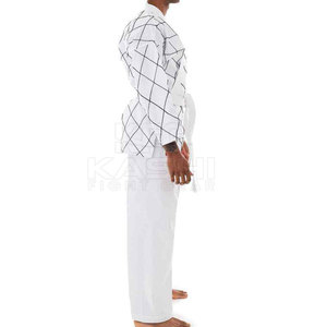 Best Price Customized Flexible Karate Gi Unisex 100% Cotton Lightweight Breathable Front Full Range <b>Motion</b> Martial Arts Training - Product Image 4
