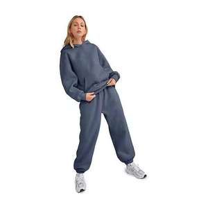 Oversized Tracksuit Men OEM Private Label Jogger Set Custom Logo Hoodie and Pants 2 Pcs Set Blank Jogging Suit - Product Image 5