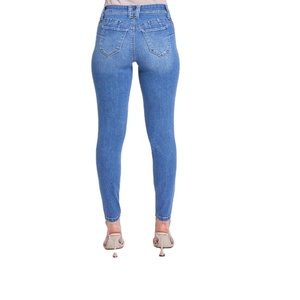 BD Pantalones vaqueros rectos de algodón de cintura alta para mujer Pantalones vaqueros casuales de etiqueta privada con pantalones largos de estilo sexy - Product Image 2