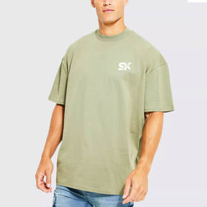 Camiseta Lisa Extra Grande Personalizada 100% Algodón para Hombre, Camiseta Extra Grande Resistente para Adultos - Product Image 1