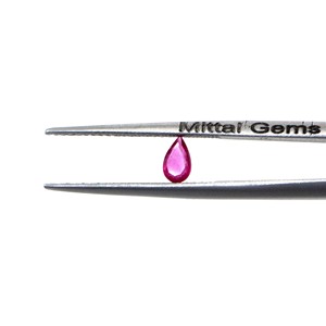Rubis naturels de Bangkok, formes poire calibrées 3x5mm, pierres précieuses de rubis naturelles facettées en vrac pour la fabrication de bijoux, prêtes à l'emploi - Product Image 2