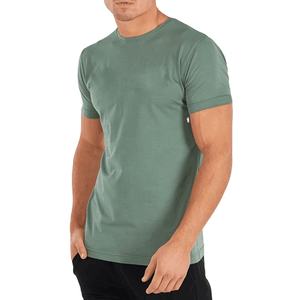 T-shirt de sport pour homme 2026, vente chaude, 95% coton 5% élasthanne, haut d'entraînement, manches courtes, haute qualité - Product Image 1