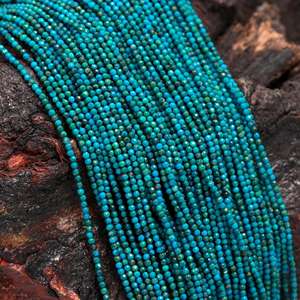 Cuentas de Crisocola Multicolor de 2mm-2.5mm, Microfacetadas, en Forma de Rondelle, Cuentas de Crisocola Natural Semipreciosa, Hilo de 13 Pulgadas - Product Image 4
