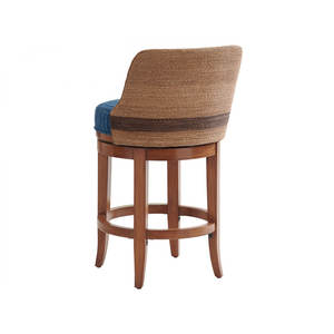 Tabouret de comptoir rembourré pivotant pour sièges côtiers modernes Tabourets et poufs élégants - Product Image 4