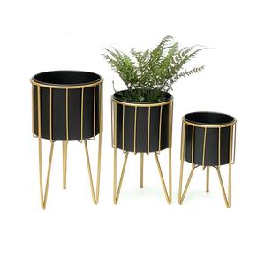 Ensemble de trois jardinières métalliques tendance pour l'extérieur, la ferme, le jardin, l'entrée, la décoration de mariage, fabriquées à la main, taille personnalisable - Product Image 4