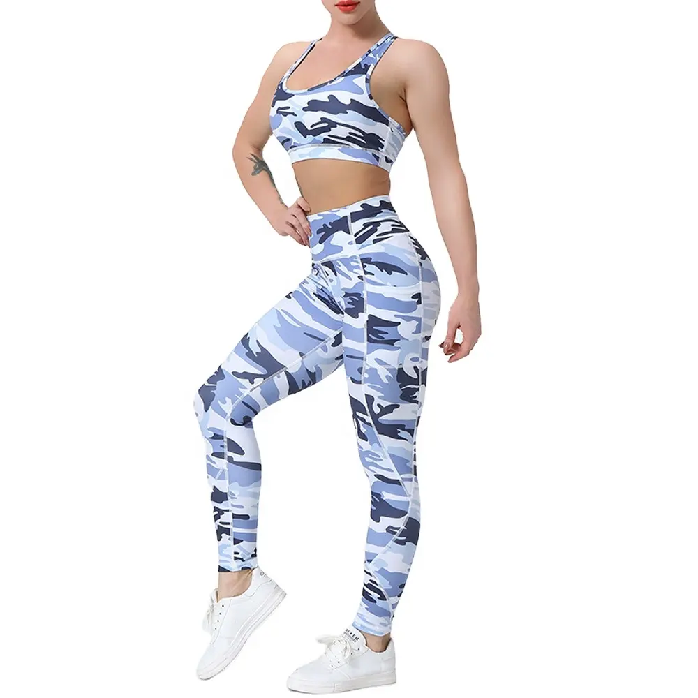 new custom womens plus size 2 piece sports bra yoga leggings activewear sets workout clothing plus size clothing