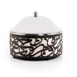 Olla para Calentar Comida de Acero Inoxidable con Diseño Árabe, Recubrimiento Dorado y Grabado Láser para Hoteles, Bodas, Fiestas y Catering - Product Image 2
