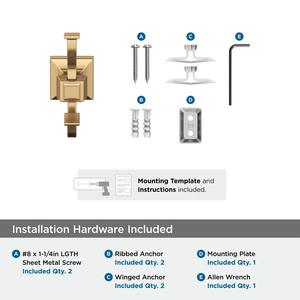 Porte-serviettes mural robuste en métal à double crochet, finition antique décorative - Product Image 3
