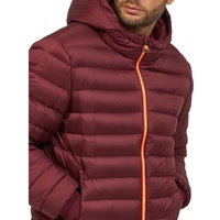 Chaqueta Acolchada para Hombre, Talla Grande, con Cierre, Tejida, Impermeable, con Capucha, Ecológica, Informal, para Invierno, Precio al por Mayor, Personalizable