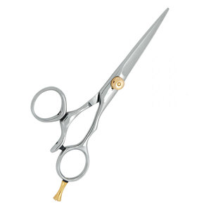 Ciseaux de Barbier Professionnels en Acier Inoxydable Argent et Or pour Coiffure, Ciseaux de Coupe de Cheveux Affûtés pour Salon, Droitiers, Taille Moyenne - Product Image 5