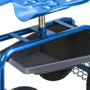 Carrello da Giardinaggio con Sedile Girevole a 360° e Postazione di Lavoro su Ruote per Piantare, Giardinaggio e Altro - Product Image 5
