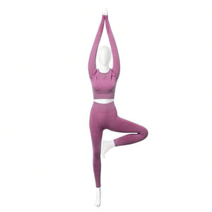 Camiseta de Gimnasio de Manga Larga, Top de Yoga, Leggings Sin Costuras de Cintura Alta, Conjunto Deportivo en Oferta de Star Figure Enterprises, Ropa Deportiva para Mujer - Product Image 2