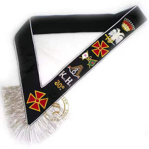 Écharpes maçonniques du Royal Arche brodées de luxe, durables, personnalisables, service OEM, sur mesure - Product Image 2