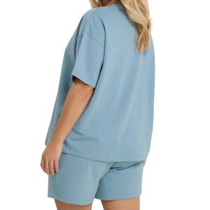 Conjunto de Camiseta y Pantalones Cortos Oversize para Mujer, Ropa Casual de Verano de Dos Piezas, Traje Deportivo de Algodón, Venta al Por Mayor OEM - Product Image 5