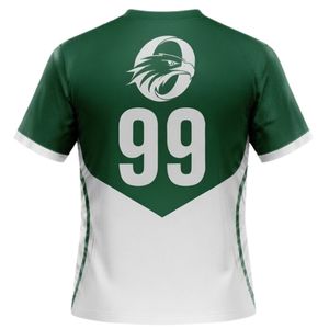 Maillot de handball bicolore vert et blanc pour hommes, manches courtes, tenue de match athlétique, vêtements d'entraînement d'équipe en polyester - Product Image 2