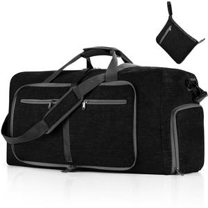 Sac de voyage décontracté en jean pour le week-end, doublure en polyester, grande capacité 56-75L, portable, léger, résistant à l'eau - Product Image 5