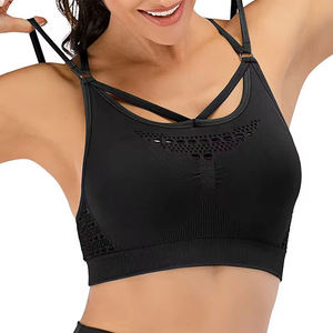Unique Design Hot Sale High Support Women's Fitness Bra Spandex/Nylon Seamless <b>Adjustable</b> <b>Straps</b> Custom Logo Best Quality - Product Image 1