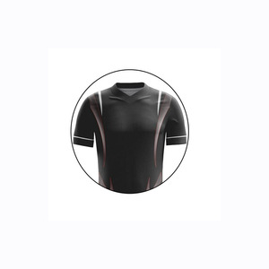 Custom Men's Volleyball Jersey <b>Set</b> Black White Sublimation Print Breathable Polyester Adult Size - Product Image 4