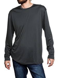 เสื้อแรชการ์ดแขนยาวผู้ชาย ผ้าฝ้าย 100% แห้งเร็ว เย็นสบาย ตะเข็บเรียบ ป้องกันแสงแดด เหมาะสำหรับกีฬาทางน้ำ BJJ และการฝึกซ้อมแบบคอมเพรสชั่น - Product Image 5