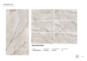 Azulejos de Porcelana de Lujo con Textura de Rejilla Tallada 60x120cm 600x1200mm 24x48 con Relieve Estructurado Intenso para Uso Arquitectónico Moderno - Product Image 3