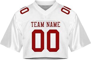 เสื้อยืดครอปสั้นผ้าเจอร์ซีย์ตาข่ายสไตล์วินเทจสำหรับผู้หญิงไซส์พลัส ระบายอากาศได้ดี ขายส่ง ผลิตจากโพลีเอสเตอร์ 100% แห้งเร็ว สีสันสดใสสำหรับฤดูร้อน - Product Image 5