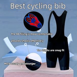 High Quality Cycling Shirts Sublimation Print Road Bike Jersey <b>Padded</b> Shorts <b>Cheap</b> Sweat Wicking Short Sleeve Wears with strap - Product Image 3