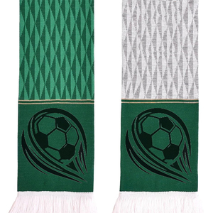 Écharpe longue personnalisée avec logo pour supporters de club de football, imprimée pour les fans de l'équipe de football, mode masculine, tricotée 100% acrylique - Product Image 4