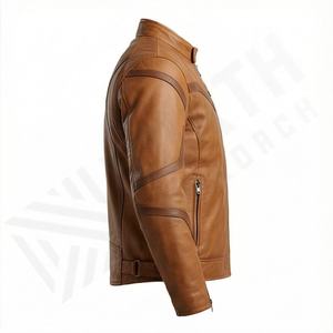 Veste de moto en cuir véritable pour homme de qualité supérieure, nouvelle arrivée, vestes de moto d'hiver, protections amovibles, personnalisables - Product Image 3