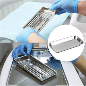 Plateau d'instruments manuels en acier inoxydable de qualité médicale, certifié CE et ISO, OEM ODM, vente en gros, meilleur fournisseur, le mieux noté - Product Image 5