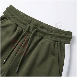 Ensemble de survêtement à capuche vert olive pour homme, manches longues, fermeture éclair sur le devant, couleur unie, respirant, décontracté, pour l'automne, coupe classique - Product Image 5