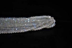 Venta al por mayor Rainbow Moonstone Faceted Rondelle Beads 4,5-5mm 13 pulgadas Piedra preciosa natural para la fabricación de joyas - Product Image 4