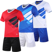 Conjunto de Uniforme de Fútbol Personalizado, Camiseta y Pantalones Cortos Transpirables para Clubes Escolares, Ligas, Prácticas y Partidos de Campeonato
