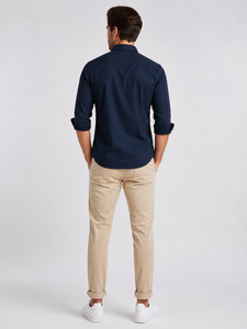 Pantalones Chinos de Lona para Hombre en Beige, Negro, Azul Marino, Verde Oliva, Gris y Blanco, Transpirables, de Secado Rápido, Casuales - Product Image 2