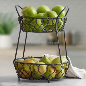 Cesta de fruta de hierro resistente hecha a mano con acabado resistente al óxido para un uso duradero en la cocina ocupada - Product Image 6