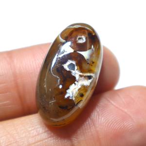 หินโมราอะเกตเจียระไนแบบหลังเบี้ยอะเกตตามธรรมชาติกำไลข้อมือหินอาเกตแบบเรียบขายส่งสำหรับหินอัญมณี - Product Image 1