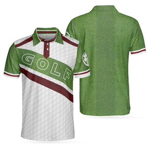 Camiseta de Golf para Hombre, de Manga Corta, Antiarrugas, de Secado Rápido, Deportiva, Estampada, con Logotipo Personalizado, Camisetas Polo de Golf - Product Image 6